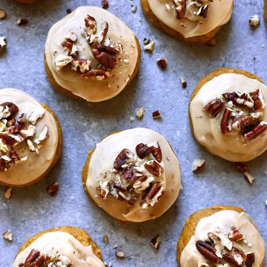 Salted Caramel Pumpkin Cookies