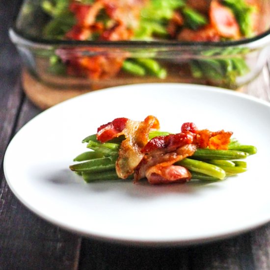 Green Beans Wrapped in Bacon