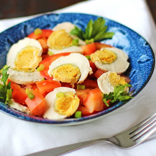 Salted Duck Egg & Tomato Salad