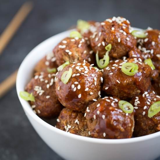 Spicy Asian Vegan Meatballs