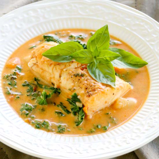 Haddock in Creamy Tomato Broth