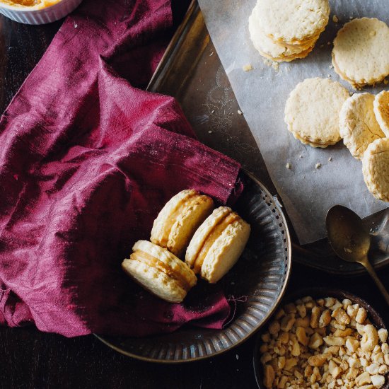 Alfajores with Brandy Dulce De Leche