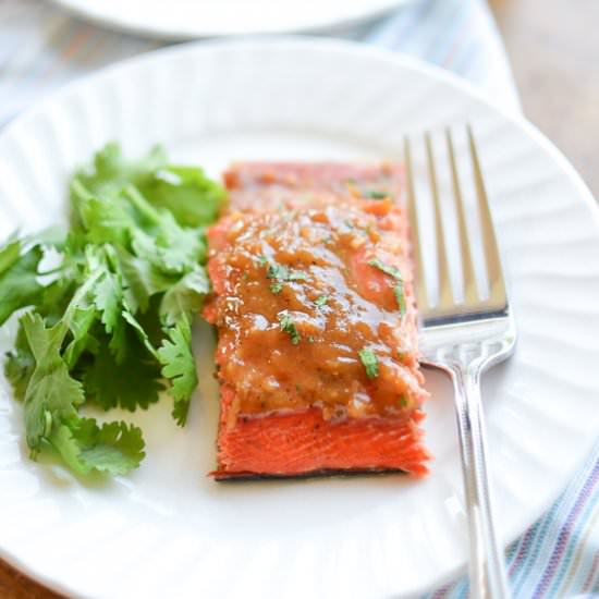 5 Ingredient Miso Roasted Salmon