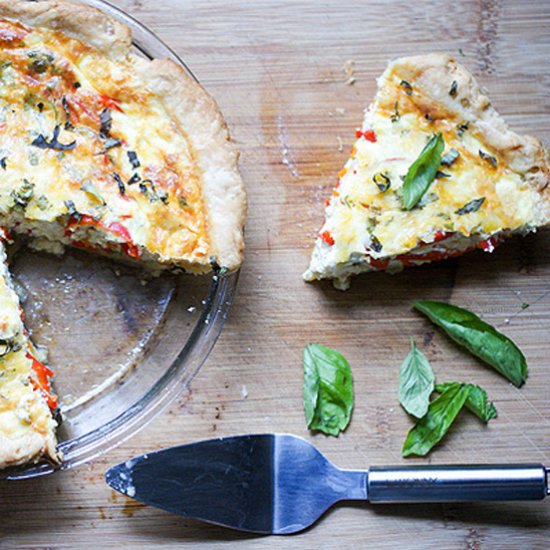 Pepper and Onion Quiche