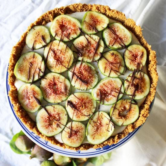 No-Bake Fig & Key Lime Cheesecake