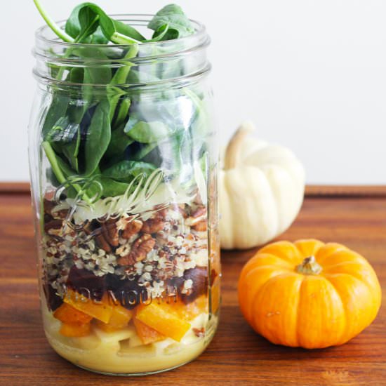 Fall Harvest Mason Jar Salad