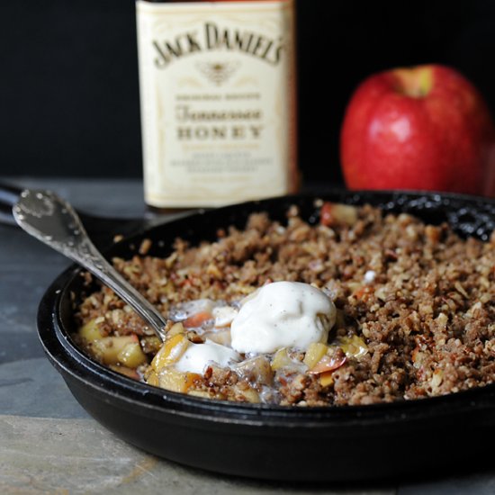 Cast Iron Whiskey Apple Crisp