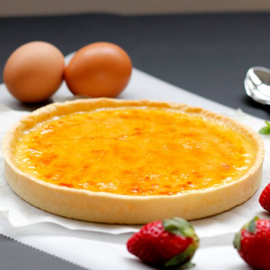 Vanilla Creme Brulee Tart