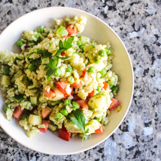 Chimichurri Rice Salad