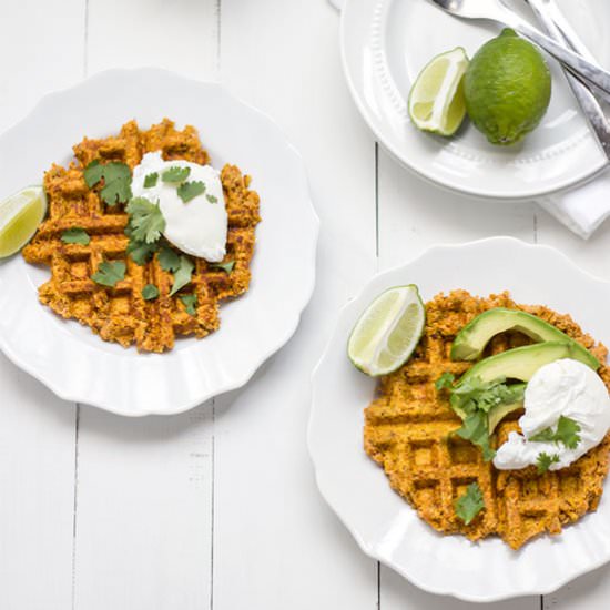 5 Ingredient Sweet Potato Waffles