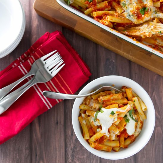 Four Cheese Baked Ziti