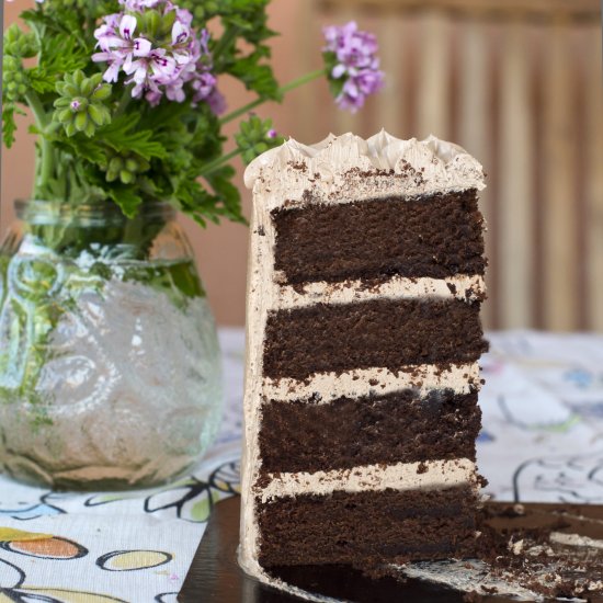 Double Chocolate Layer Cake