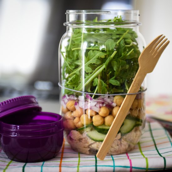 Tuna and Arugula Jar Salad