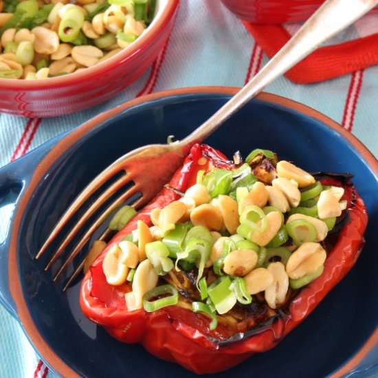 Peanut Zucchini Noodle Peppers