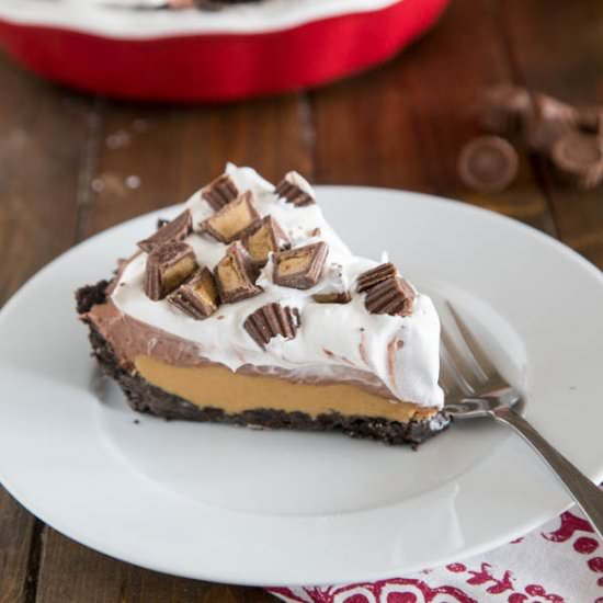 No Bake Peanut Butter Cup Pie