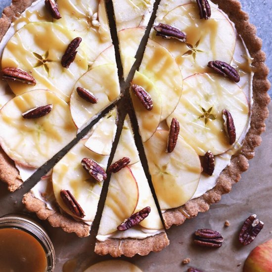 Caramel Apple Cookie Tart