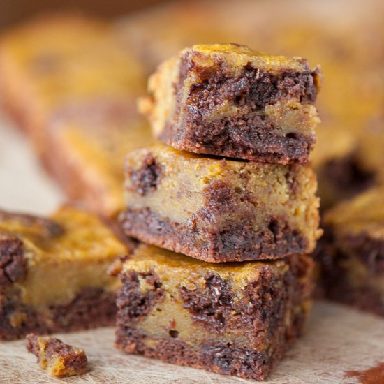 Pumpkin Swirl Brownies