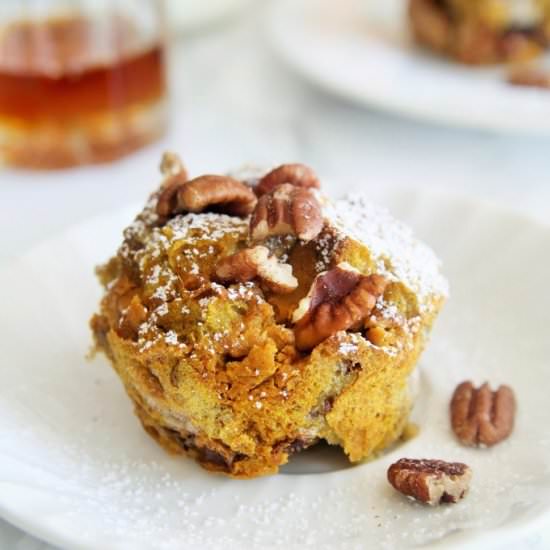 Pumpkin French Toast Cups