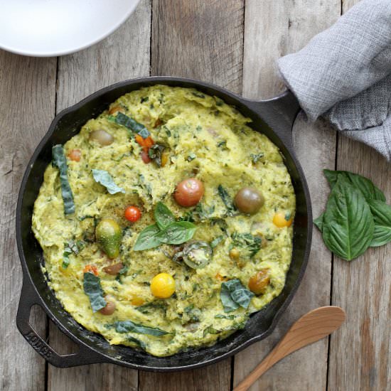 Creamy Lemon Basil Spaghetti Squash