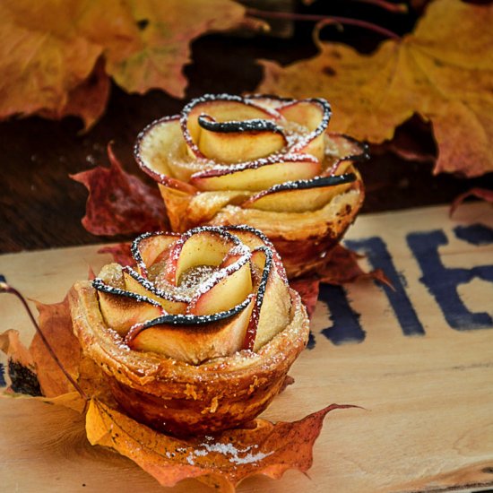 Apple Rose Mini Tartlets