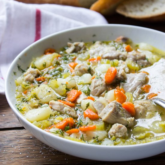 Chicken and Split Pea Soup