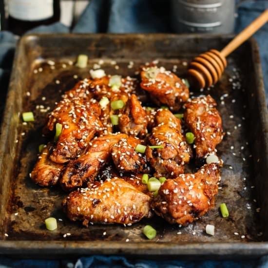 Spicy Honey Crispy Chicken Wings