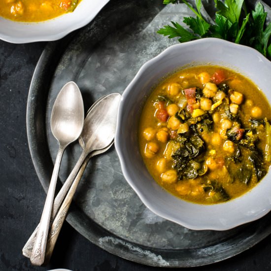 Chickpea Stew with Swiss Chard