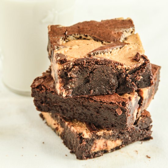 Peanut Butter Swirl Brownies