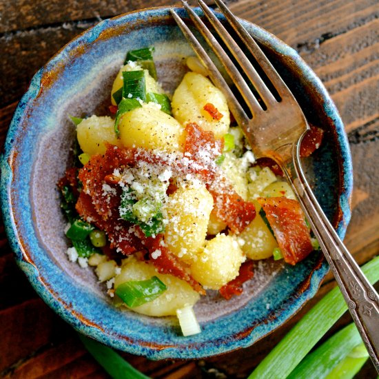 Gnocchi with Crispy Bacon