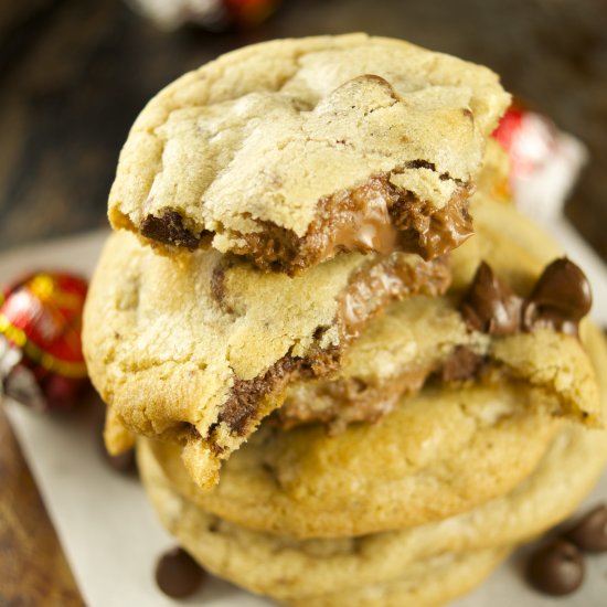 Truffle Stuffed Chocolate Cookies