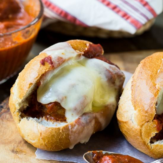 Slow Cooker Meatball Subs