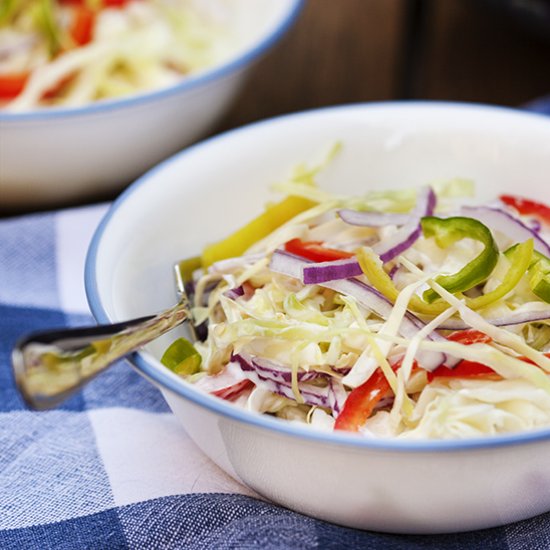 Spicy Jalapeno and Lime Coleslaw