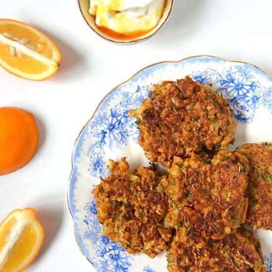 Cauliflower And Chickpea Fritters