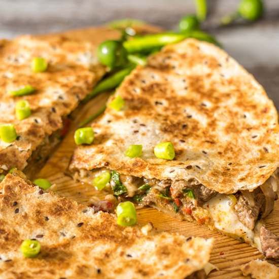 Spicy Beef Quesadillas