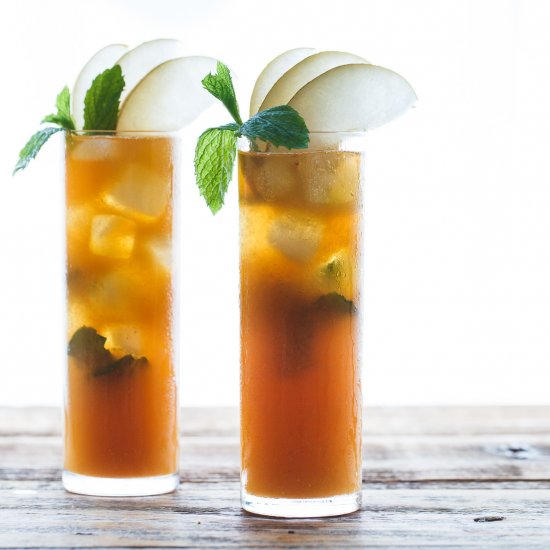 Asian Pear & Mint Iced Tea