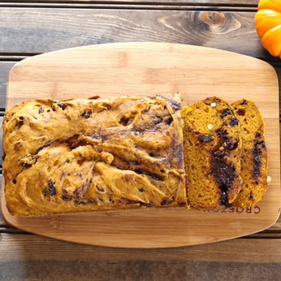 Pumpkin Chocolate Swirl Bread