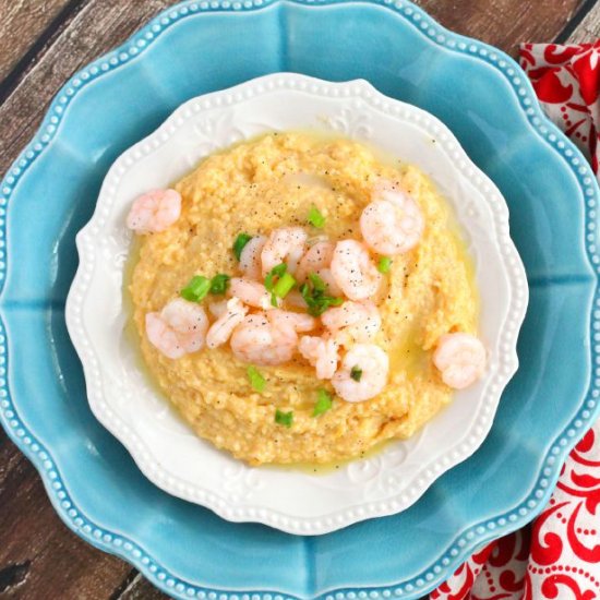 Cheesy Grits and Shrimp