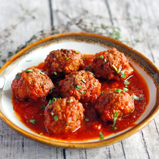 Pesto Meatball In Napoletana Sauce