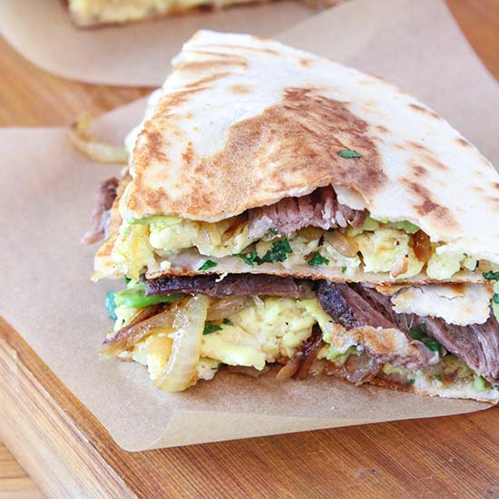 Gluten-Free Steak & Egg Quesadillas