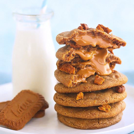 Biscoff Explosion Cookies