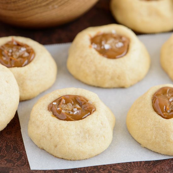 Dulce de Leche Thumbprint Cookies