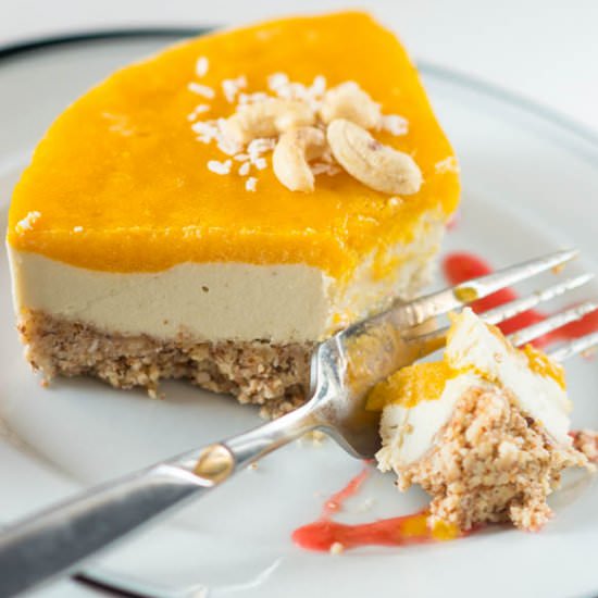 Raw Mango Cheesecake