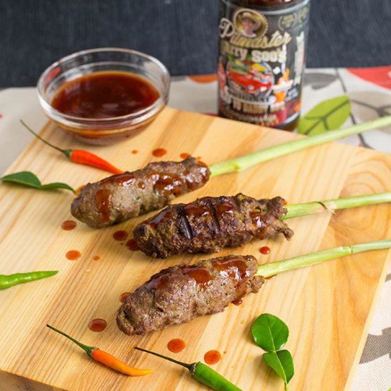 Grilled Lemongrass Beef Sticks