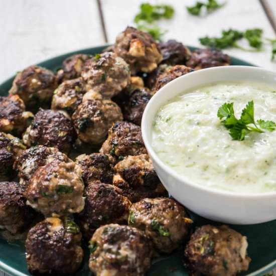 Spanakopita Meatballs