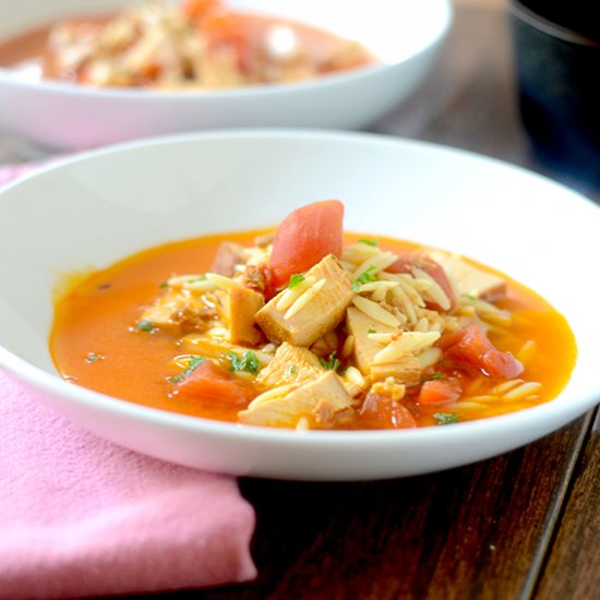 Chicken Tomato Orzo Soup