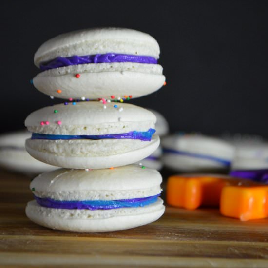 Vegan Birthday Cake Macarons