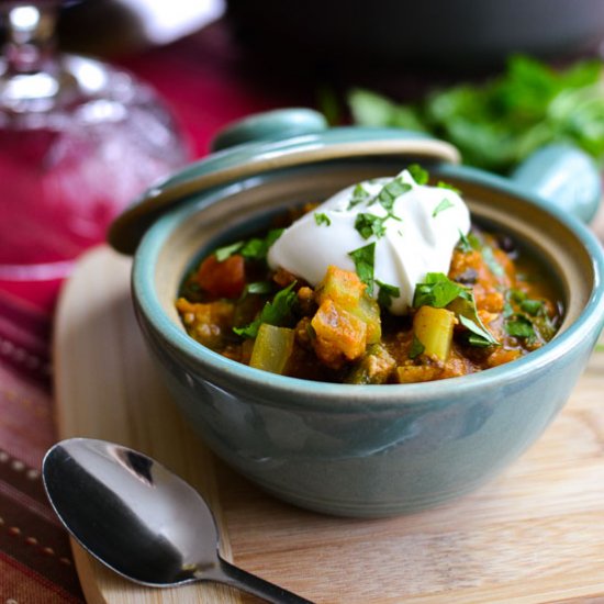 Chipotle Pumpkin Turkey Chili