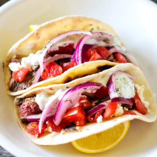 Gluten Free Steak Gyros