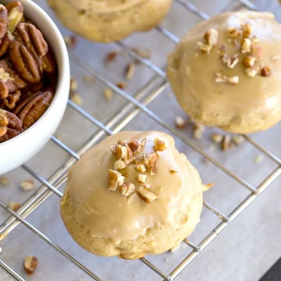 Frosted Caramel Apple Cookies