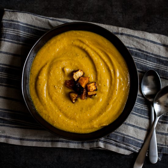 Butternut Squash Lentil Soup